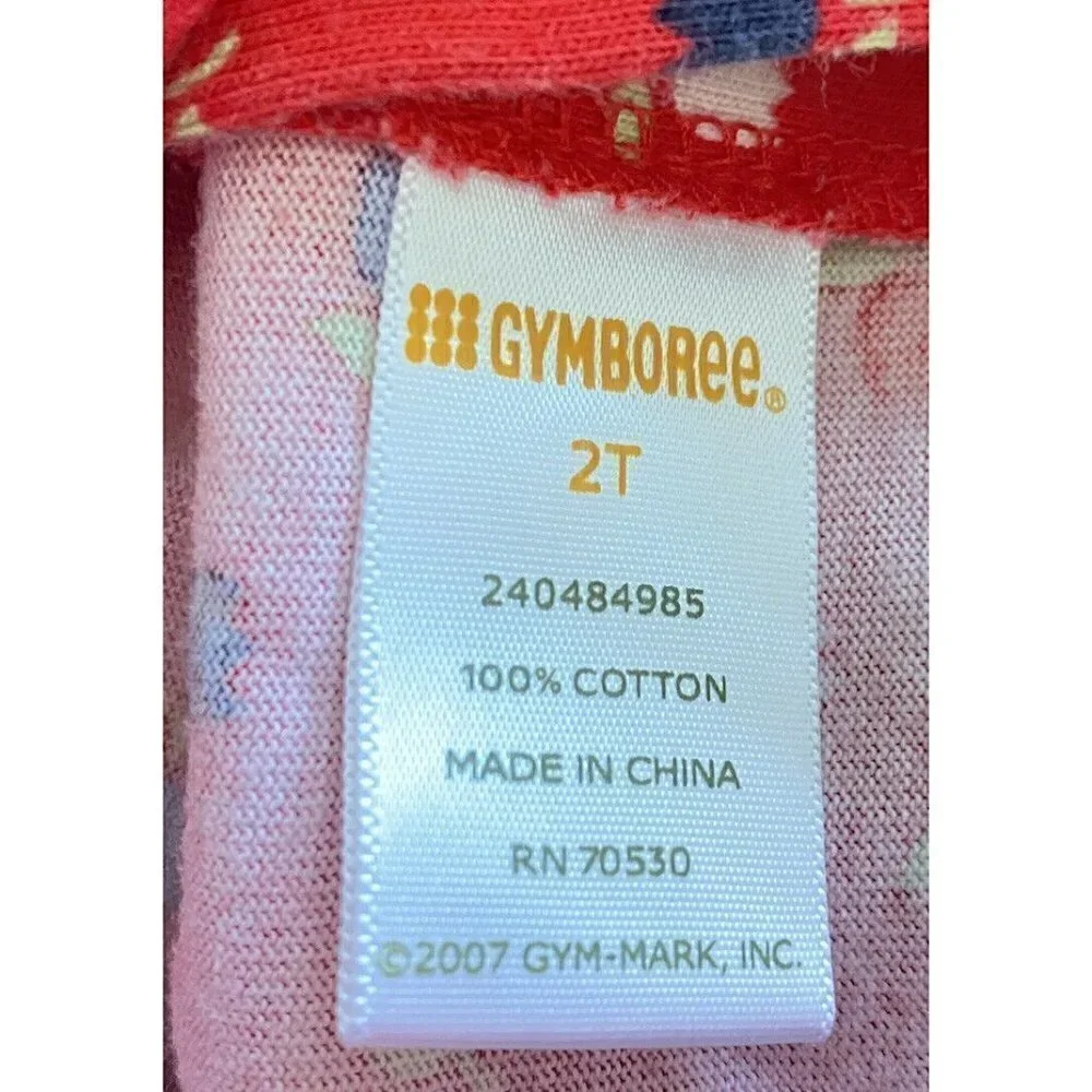 Gymboree Girl’s Red Long Sleeve Tulip‎ Cotton Dress Sz 2T